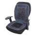 Voila Wooden Beads Velvet Seat Cover for Car Office Chair Universal Size Grey